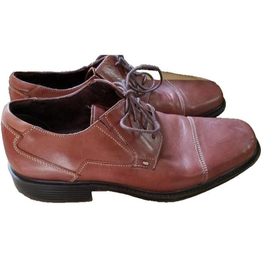 Rockport Men's Brown Leather Oxford Dress Shoes US Size 9.5M